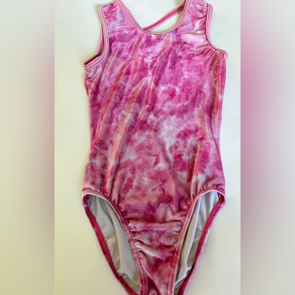 GK Pink Velour Leotard